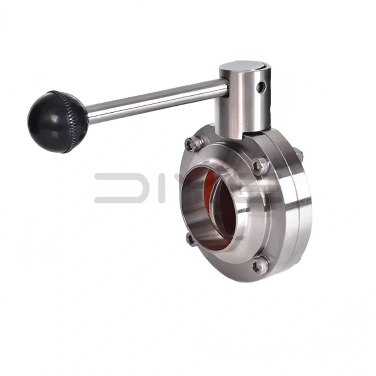 లైట్ SMS శానిటరీ బటర్‌ఫ్లై వాల్వ్