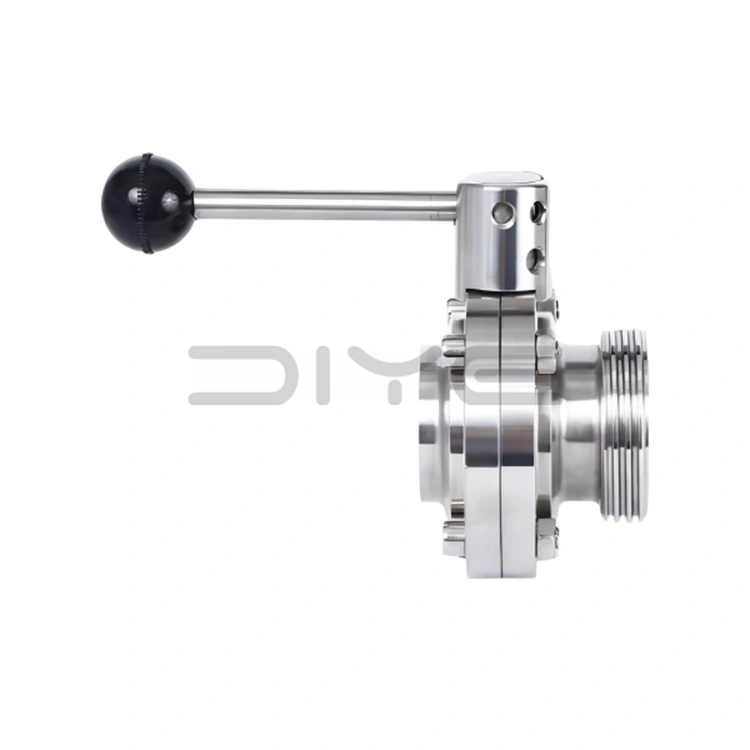 శానిటరీ వెల్డ్ థ్రెడ్ బటర్ వాల్వ్